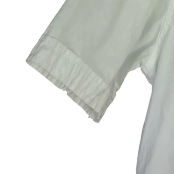 Native Code Boys Button Down White Short Sleeve Shirt Button Details Sz Medium - Picture 12 of 12